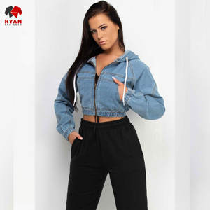 Chaqueta Vaquera Personalizada Ryan Pro Gear para Mujer, Tejido Transpirable y Cómodo con Logotipo Personalizado y Capucha - Product Image 1