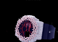 Montre Starspire Jewels Hip Hop Bust G Sh0 entièrement sertie de diamants Moissanite VVS, personnalisée, plaquée or, mécanique, analogique, bracelet en caoutchouc