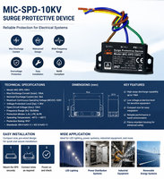 Dispositif de protection contre les surtensions de type 1 SPD AC100-277V 10kV avec 10kA Imax pour l'éclairage LED