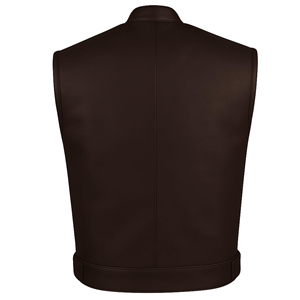 Nouvel Arrivage en Gros : Gilet en Cuir PU pour Homme, Style Hip-Hop Tendance, Boutons Métalliques, Gilet de Motard Sans Manches Personnalisé - Product Image 2