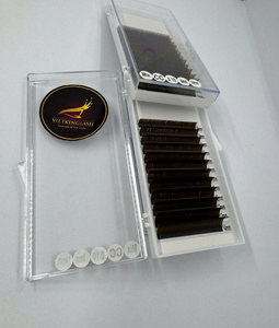 <b>Individual</b> <b>Lash</b> Tray Classic Eyelash Extensions Korean PBT Natural Soft Black Matte Single <b>Lashes</b> C CC D Curl Wholesale Premium - Product Image 6