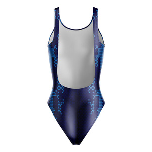 Competition Swimwear Elegant Design Trending Printed Swimming Suit Top Quality Wear Ladies Training One Piece Swimsuit - Product Image 5