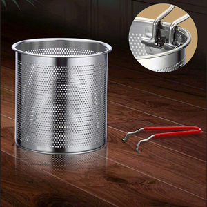 Friggitrice a <span class=keywords><strong>gas</strong></span> professionale in acciaio inossidabile per uso domestico con cestello per pollo e pentole con filtro - Product Image 6