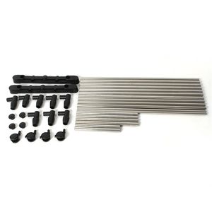 Appendiabiti a doppia barra in argento con ripiano per scarpe, supporto allungabile verticalmente e orizzontalmente, soluzione di archiviazione a doppio uso - Product Image 6