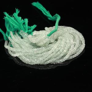 Perles rondes à facettes en améthyste verte AAA 5mm 10 pouces améthyste verte naturelle pour la fabrication de bijoux - Product Image 3