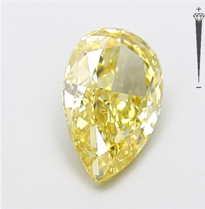 Diamante Cultivado en Laboratorio con Certificación IGI, 2.51 CT, Corte PEAR MODIFIED, Color Amarillo Fantasía, Claridad VS1, CVD LG 800611653 para Joyería ROYALGEM - Product Image 2