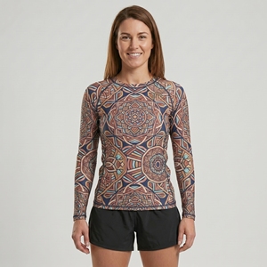 Maillot de bain de compression à manches longues pour femme, séchage rapide, imprimé personnalisé, pour adulte, vente en gros - Product Image 1