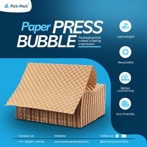 Lámina de Papel Burbuja Ecológica de Doble Cara con Diseño de Panal de Abeja de 2012 Pulgadas |   Embalaje de Cojines Reutilizables Sin Plástico |   Paquete de 50 - Product Image 4