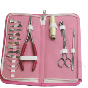 Kits professionnels d'extensions de cheveux en acier inoxydable imperméables avec pinces pour coiffeurs - Product Image 5