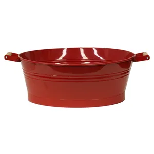Florero de Metal Hecho a Mano, Producto Decorativo de Diseño de Lujo para Decoración Moderna del Hogar, Exportación Mundial, Suministro al por Mayor, Rojo - Product Image 1