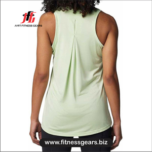 <b>Women</b> Solid Color O-Neck Tank <b>Top</b> Casual Breathable Knitted Polyester Regular Length - Product Image 2
