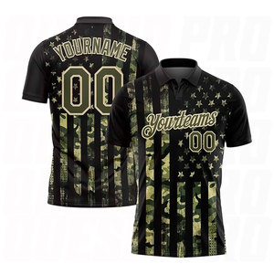 เสื้อกอล์ฟแขนสั้นพิมพ์โลโก้ตามสั่ง ผ้าโพลีเอสเตอร์ แห้งเร็ว กันยับ สำหรับผู้ชาย เสื้อโปโลกอล์ฟแบบซับลิเมชั่น - Product Image 3