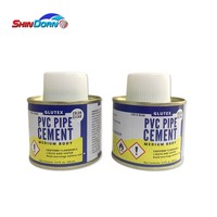 Vente en gros 100 ml PVC solvant colle pour tuyaux de ciment avec applicateur à brosse