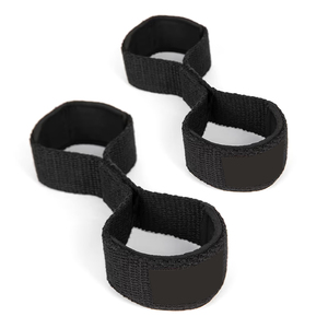 Sangles de maintien noires pour la musculation, sangles de soutien pour les poignets, antidérapantes, réglables, prix bas, OEM avec personnalisation - Product Image 1