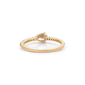 Explore el Elegante Diseño Minimalista, Anillo Minimalista Apilable de Diamantes 100% Naturales, Oro Amarillo Sólido de 14K, Fabricante de Joyería para Propuesta de Matrimonio - Product Image 6