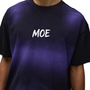 2026 Gradient <b>Spray</b> Print Oversized T-shirt Streetwear OEM Black Ombre Graphic Loose Fit Short Sleeve Heavyweight Men's shirts - Product Image 3