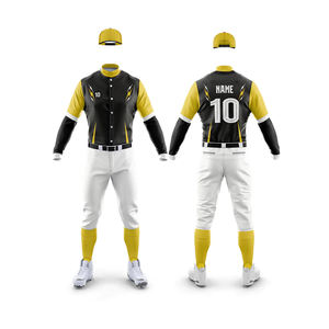 Uniforme de béisbol ligero con logotipo personalizado, transpirable, a precio económico para venta en línea a bajo precio. - Product Image 4