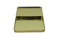 Mini boîte rectangulaire en fer blanc imprimée offset, lot de 10 boîtes avec charnière pour bonbons, chocolat, sucre et stockage alimentaire