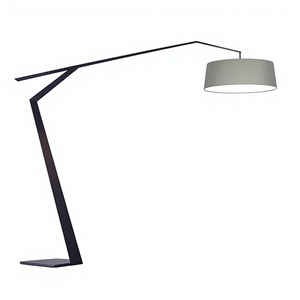 Lampe sur pied LED à abat-jour dôme décoratif avec interrupteur, grand cadre métallique, lumière blanc chaud doux 2700K, design moderne – Offre Spéciale - Product Image 1