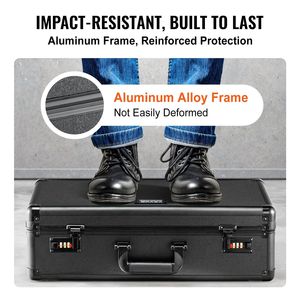 Boîte de rangement pour cartes de sport à 5 emplacements avec serrure à code, étui de transport pour cartes classées, séparateurs en mousse, 162 PSA, 115 BGS, 130 SGC - Product Image 5