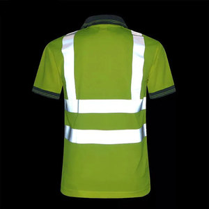 เสื้อยืดกีฬาผู้ชาย Econex สีน้ำเงินสะท้อนแสง ป้องกันรอยยับ แห้งเร็ว เสื้อทำงานแบบมองเห็นได้ชัดเจน ผลิตจากโพลีเอสเตอร์ - Product Image 3
