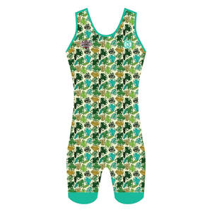 Combinaisons de lutte personnalisées, impression par sublimation, coupe légère et compressive, tissu extensible durable, séchage rapide, respirant, sans bretelles - Product Image 6