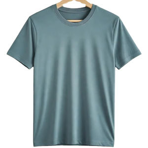 Camiseta de Manga Corta para Hombre, Estilo Moderno, Ecológica, con Patrón Sólido, Informal, Estilo Urbano - Product Image 1