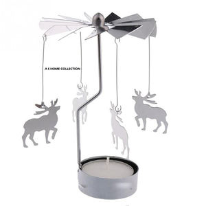 Porte-bougie chauffe-plat en aluminium moulé motif arbre, style moderne, vierge pour sublimation, décoration festive - Product Image 4