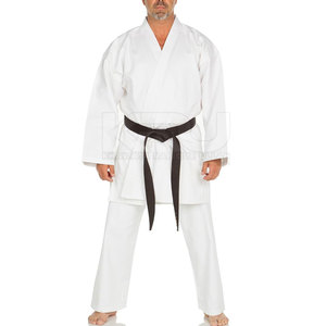 Uniforme de karaté blanc pour homme, 100% coton, coutures durables, coupe régulière, vêtements d'arts martiaux pour adultes - Product Image 2