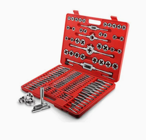 Ensemble de tarauds <span class=keywords><strong>et</strong></span> de matrices à filetage métrique professionnel 110 pièces dans un boîtier robuste <span class=keywords><strong>pour</strong></span> le travail du métal <span class=keywords><strong>et</strong></span> du <span class=keywords><strong>bois</strong></span> - Product Image 5