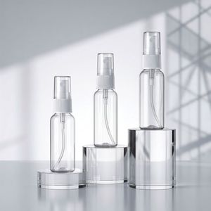 Botella Redonda de PET de 500 ml para Loción, Dispensador de Bomba de Plástico Transparente para Champú, Gel de Ducha, Cuidado de la Piel, Envase Cosmético, Fábrica en Vietnam - Product Image 1