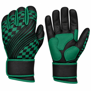 Gants de frappeur de baseball personnalisés pour hommes, en cuir, antidérapants, pour droitier, adultes, doux, confortables, gants de sport professionnels - Product Image 3