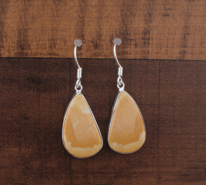 ต่างหูหยดน้ำประดับพลอยแจสเปอร์ธรรมชาติ เงินแท้ 925 เครื่องประดับอัญมณีหรูหราสำหรับงานปาร์ตี้และของขวัญวันเกิด - Product Image 4