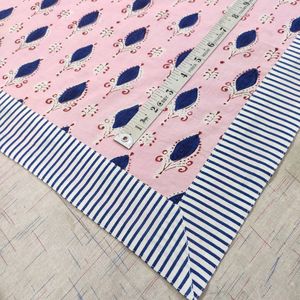 Hand Block Print Table Cloth Table Cover And Linen Set Indian Hand Block Printed <b>Tablecloth</b> Table Cover Linen Set - Product Image 4