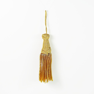 Chaîne de strass en fil tissé durable de haute qualité avec franges et pompons pour vêtements, textiles de maison et fournitures de remise de diplôme - Product Image 4
