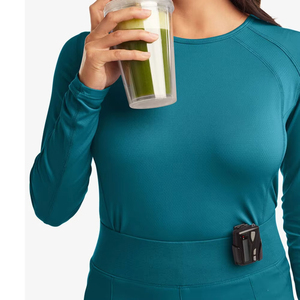 Camiseta de manga larga de moda para mujer, con estampado y bordado, para usar bajo uniformes médicos, accesorios de enfermería - Product Image 5