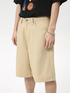 Pantalones Cortos de Mezclilla Personalizados para Hombre, 100% Algodón, Casuales, Vintage, Lavados, de Verano, Cintura Media, Corte Recto, Ecológicos, OEM, ODM, Venta al Por Mayor - Product Image 3