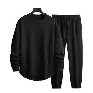 Conjunto Deportivo Informal Unisex Personalizado, Sudadera con Capucha Lisa, Pantalones Deportivos, 100% Algodón, Felpa, Resistente al Viento, Corte Holgado, Alta Calidad - Product Image 1