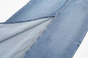 Custom Wholesale Fashion Ladies Slit Straight Long Blue Jeans Skirt Women's New Design Vintage Dress Denim Jean Skirts for Women - Product Image 4
