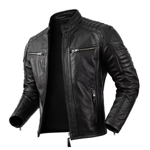 Men's Leather <b>Jacket</b> Customized Leather <b>Jacket</b> Breathable Winter Unisex Custom <b>Jackets</b> - Product Image 1