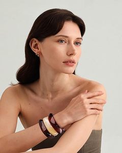 Brazalete de Resina Bengle, Moderno y Elegante, Resistente al Agua, Forma Redonda, para Bodas y Cumpleaños, Joyería ALTAMASH CRAFT, Regalo - Product Image 3