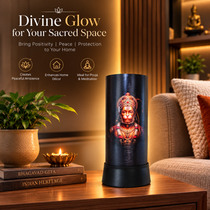 Hanuman Ji LED <b>Table</b> <b>Lamp</b> Divine Bajrangbali Portrait Spiritual Night Light Religious Decor for Bedroom Temple Meditation Living - Product Image 2