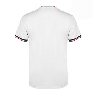 เสื้อยืดผู้ชายแบบหนา 220 กรัม สกรีนโลโก้ด้านหน้า ทรงโอเวอร์ไซส์ ไหล่ตก ผ้าไม่เป็นขุย สไตล์สตรีทแวร์ ขายส่ง - Product Image 3