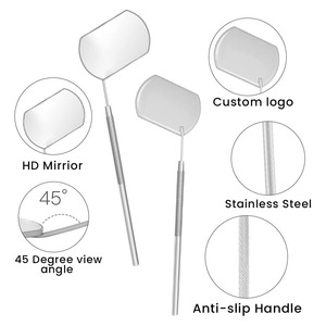 Wholesale Custom Logo <b>Lash</b> <b>Extension</b> Mirror For Eyelash Application OEM ODM Services Stainless Steel Eyelash Mirror - Product Image 6