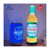 Écran LED pour bouteille de vin TOOSEN P1.86/P2.5, haute luminosité, forme personnalisable, résolution 8K, lisible en plein soleil, mur vidéo LED personnalisable