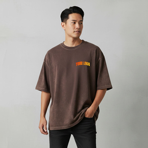 Camiseta de Hombre Tejida 100% Algodón, 275gsm, Estilo Casual de Verano, Corte Holgado, Estilo Urbano, Ecológica y Transpirable, Gran Venta - Product Image 2
