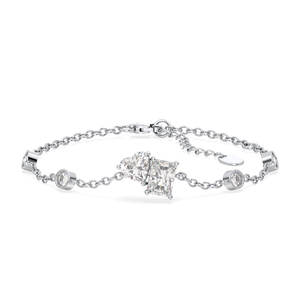REYES Gran Oferta, Pulsera de Oro Blanco de 14K con Diamantes Cultivados en Laboratorio de Corte Trillón de 7MM, Regalo de Boda Clásico, Joyería Fina para Mujer - Product Image 1