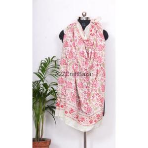 Floral Cotton Digital Print Solid Color Breathable Sarong Pareo Bikini <b>Cover</b> <b>up</b> Soft <b>Beach</b> Wrap Scarf Handmade <b>Women</b> - Product Image 5