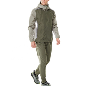 Survêtements en nylon personnalisés, coupe-vent, sweat à capuche et pantalon de jogging, ensemble deux pièces, vêtements de sport décontractés et tendance, fournisseur en gros - Product Image 2