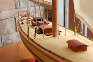 Modèle de voilier moyen Ranger, modèle de yacht à voiles, modèle de bateau en bois artisanal, décoration nautique, décoration de la maison, 60Lx12Wx76H cm - Product Image 4